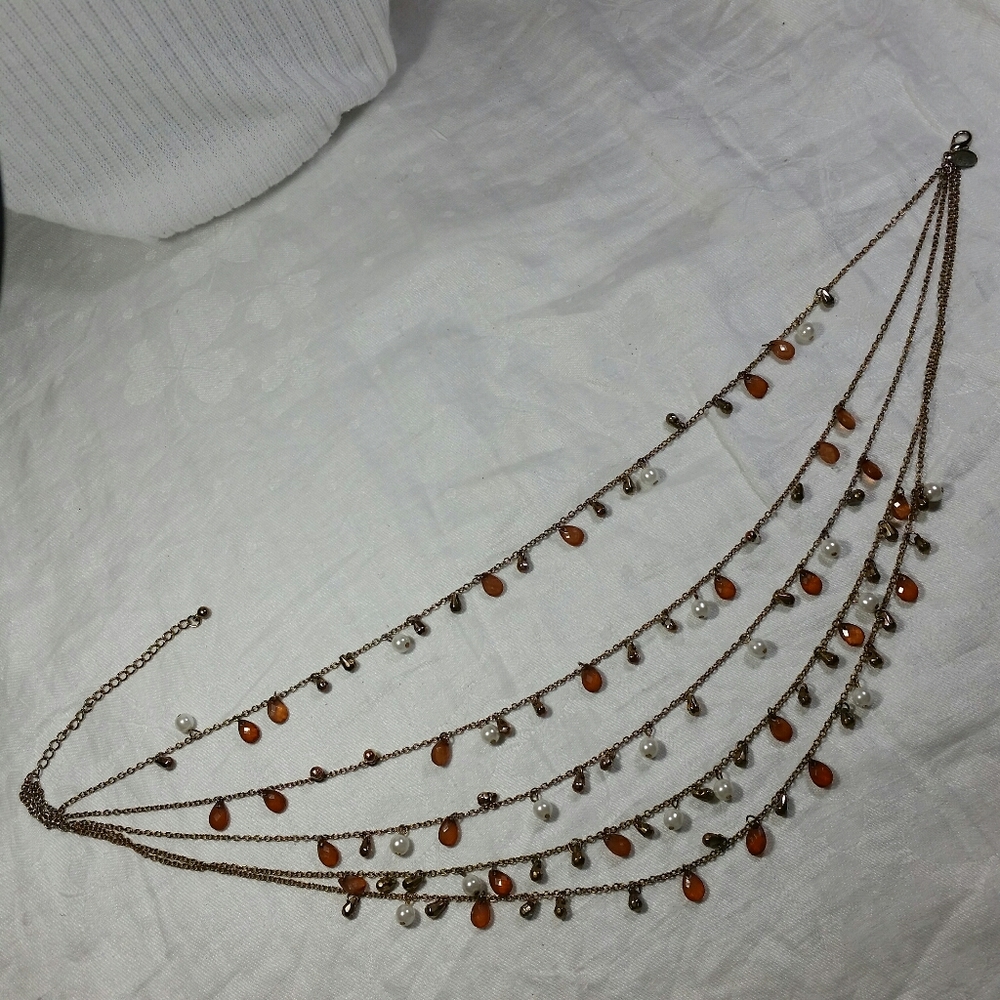 Premier Designs Multi Layer NECKLACE Charm Beads - Picture 7 of 12